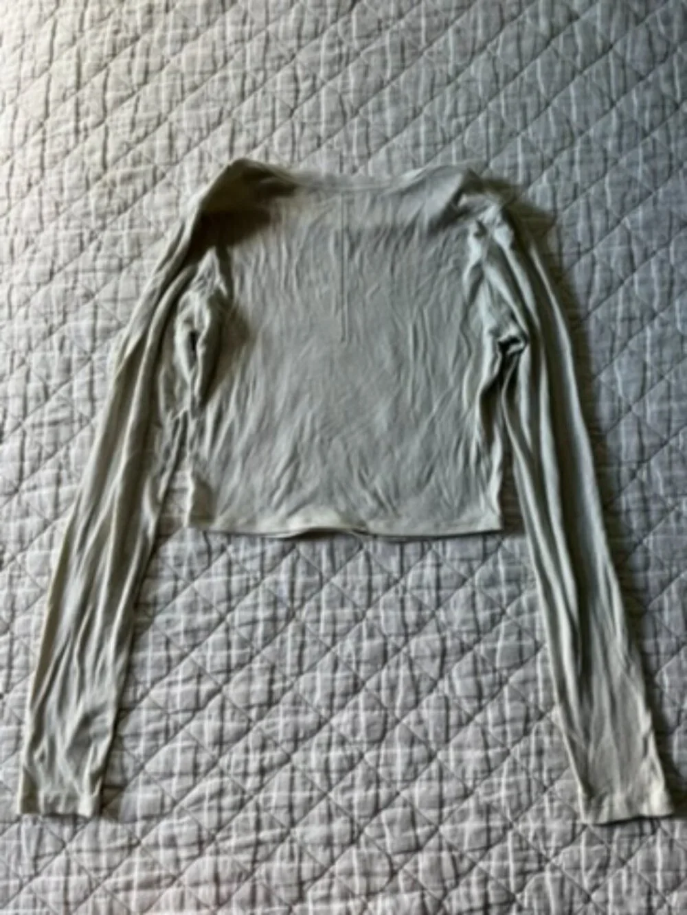 Lululemon Hold Tight Cropped Long Sleeve, Bone, Size 6